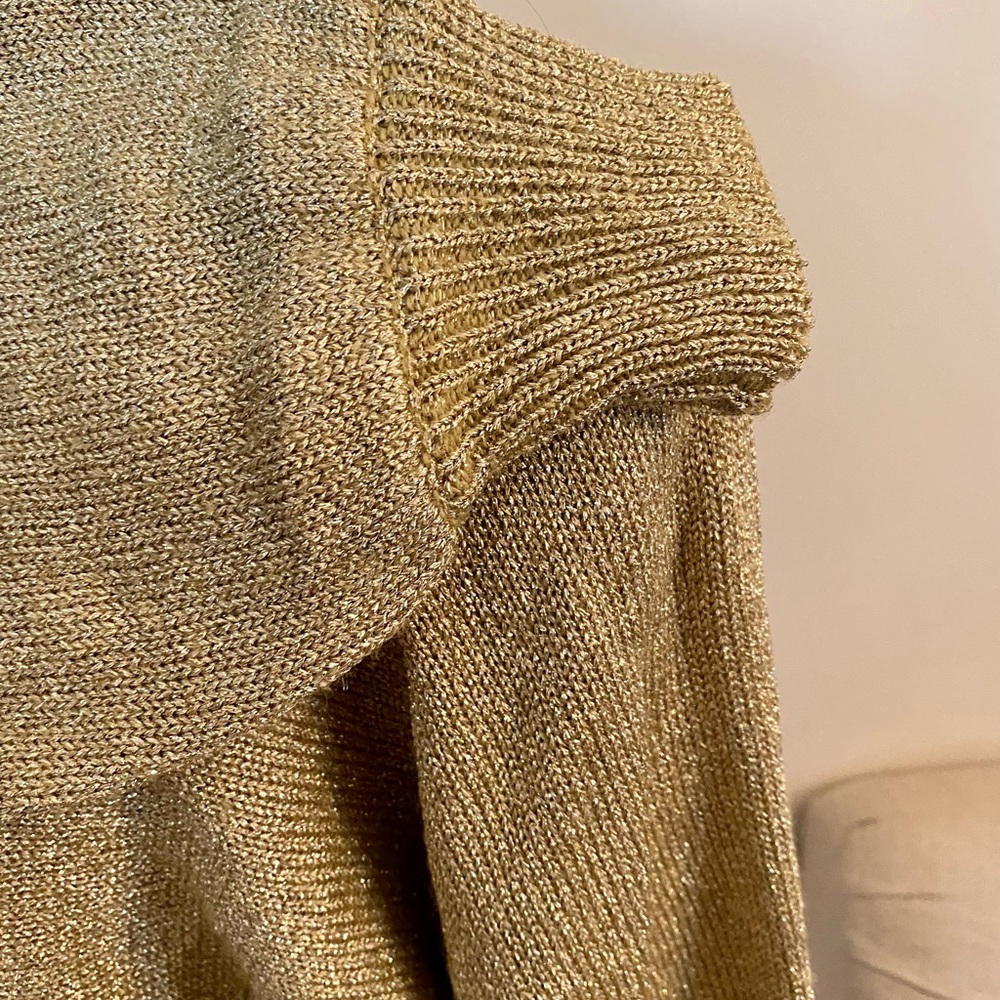 Vintage CACHÉ beautiful, gold sweater like new - Picture 12 of 15